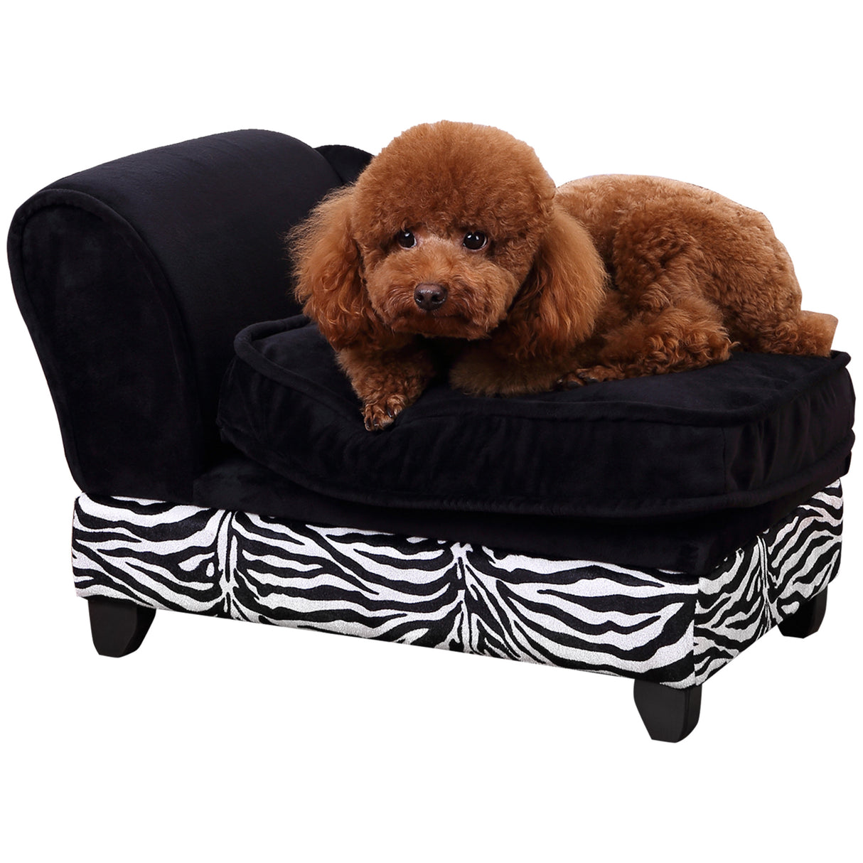 easycomfort easycomfort divanetti per cani per animali domestici con vano portaoggetti nero e bianco 57x34x36cm ean 8054144137209