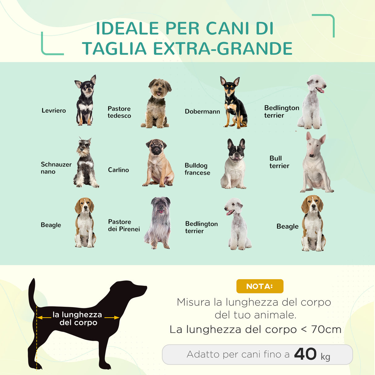 easycomfort easycomfort lettino per cani da interno ed esterno capacita fino a 32kg con tessuto traspirante 130x90x20cm nero