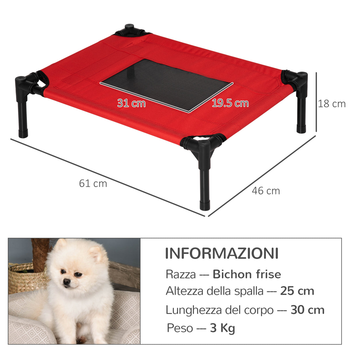 easycomfort easycomfort brandina traspirante per cani fino a 11kg da esterno e da interno rossa ean 8054111841276