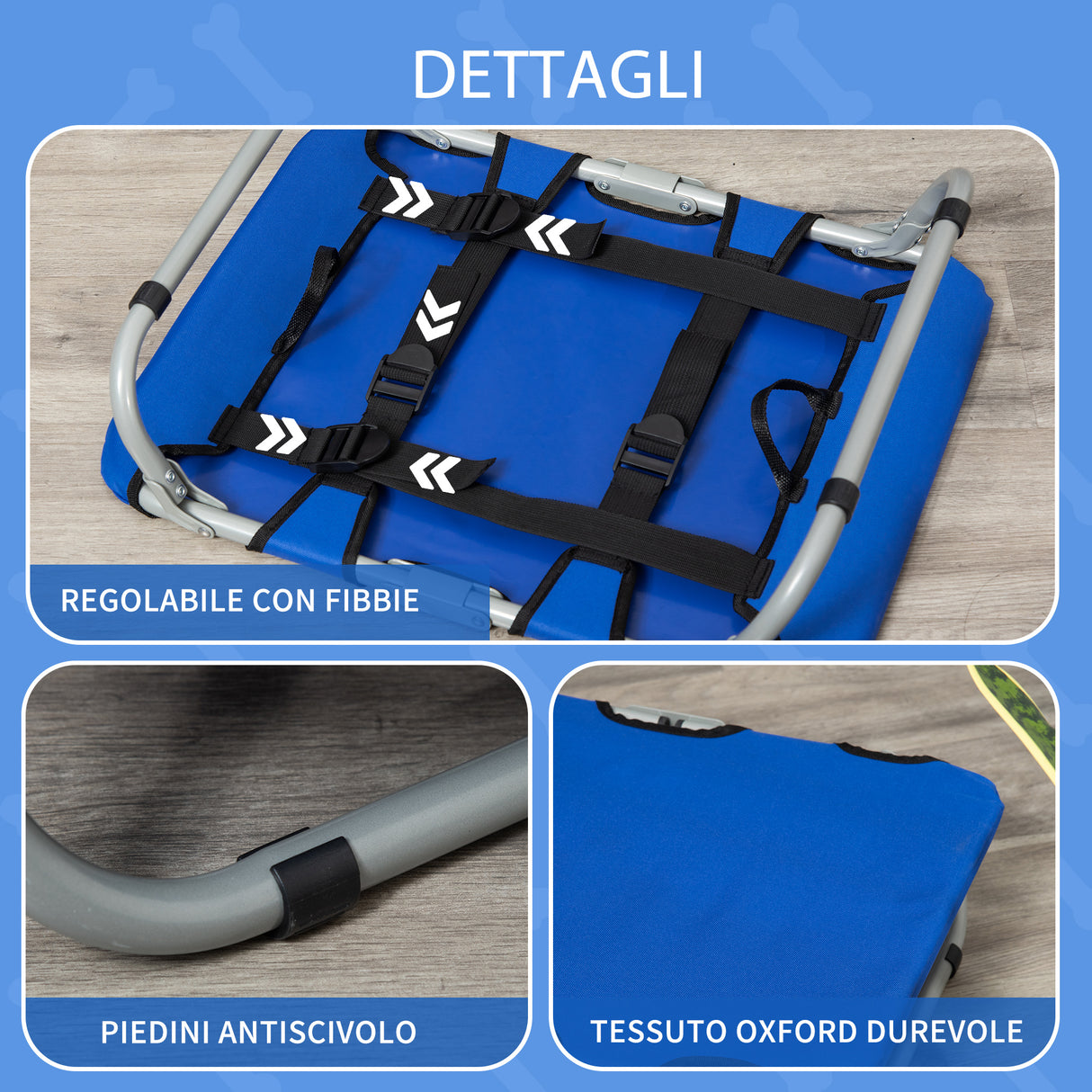 easycomfort easycomfort brandina pieghevole per cani in tessuto oxford per cani blu 59x46x15cm ean 8054111840972