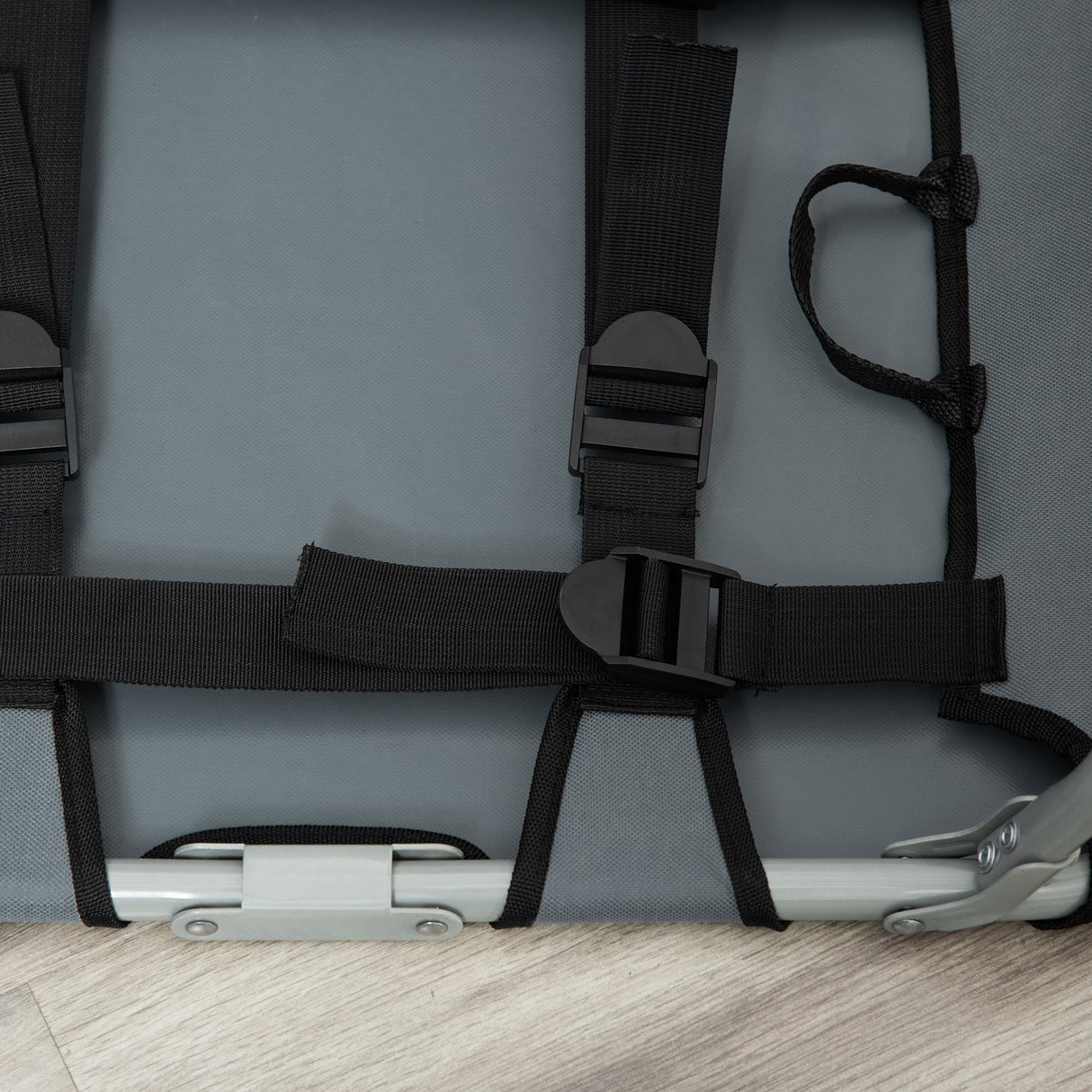 easycomfort easycomfort lettino per cani pieghevole in acciaio e tessuto oxford per interni ed esterni 59x46x15cm grigia