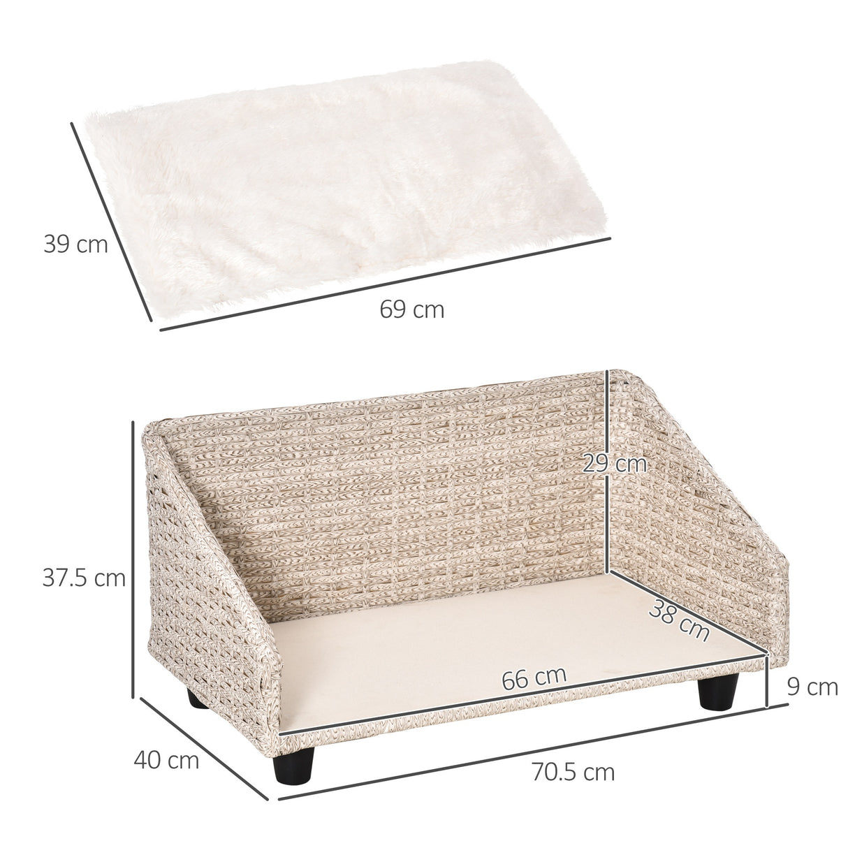 easycomfort easycomfort lettino per cani e gatti beige