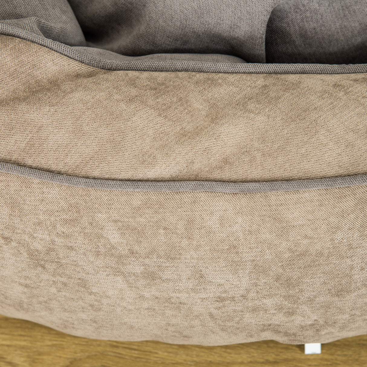 easycomfort easycomfort cuccia per cani e gatti imbottita con cuscino e bordi rialzati lettino per animali rivestimento in tessuto 85x85x35cm grigio