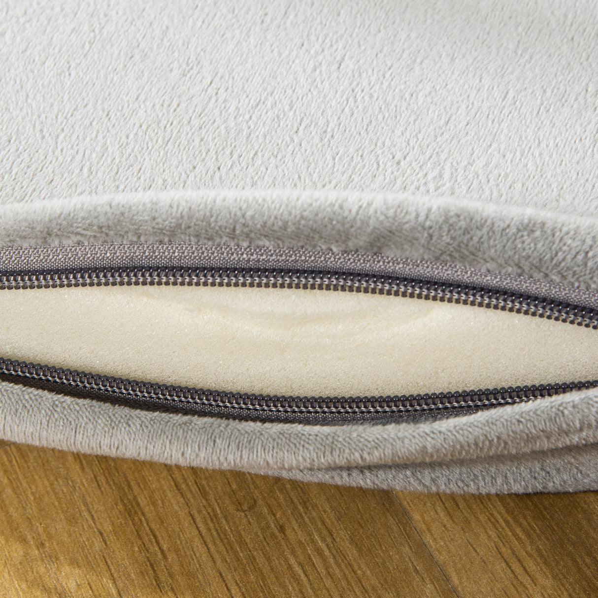 easycomfort easycomfort cuccia per cani e gatti rotonda con bordi rialzati e cuscino lettino per cani imbottito effetto velluto 93x15cm grigia