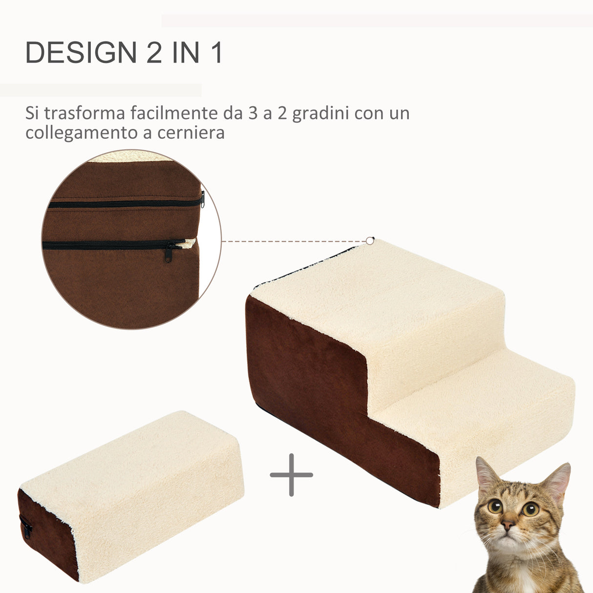 easycomfort easycomfort scaletta per cani 3 morbidi gradini rimovibili e antiscivolo 54x40x39cm ean 8054144136073