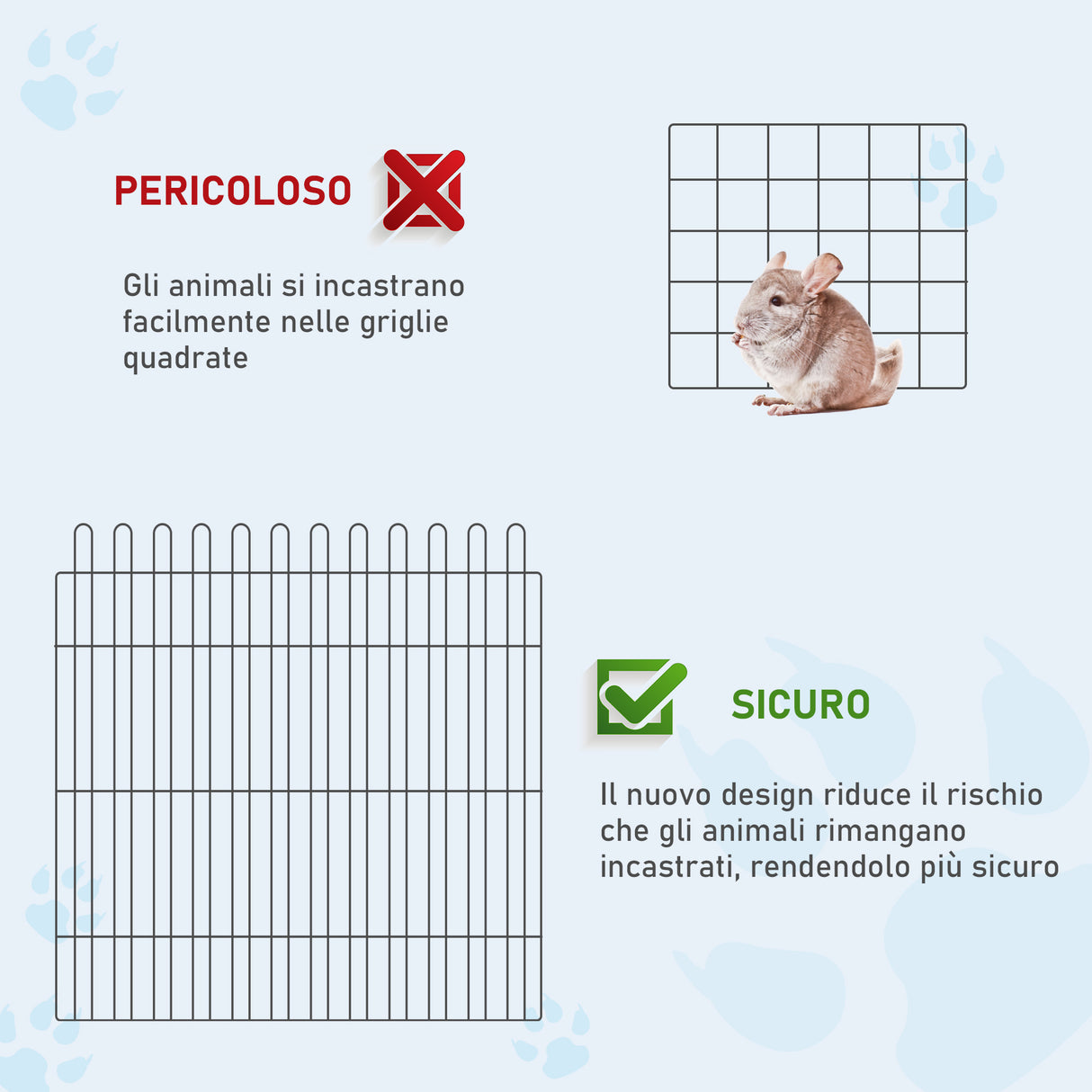 easycomfort easycomfort recinto per animali gatti cani cuccioli gabbia in acciaio 180 x 61cm nero ean 8054111843607