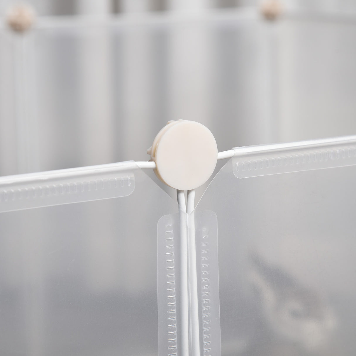 easycomfort easycomfort recinto per conigli cuccioli e piccoli animali modulabile in metallo e pp 12 pannelli da 35x45cm bianco