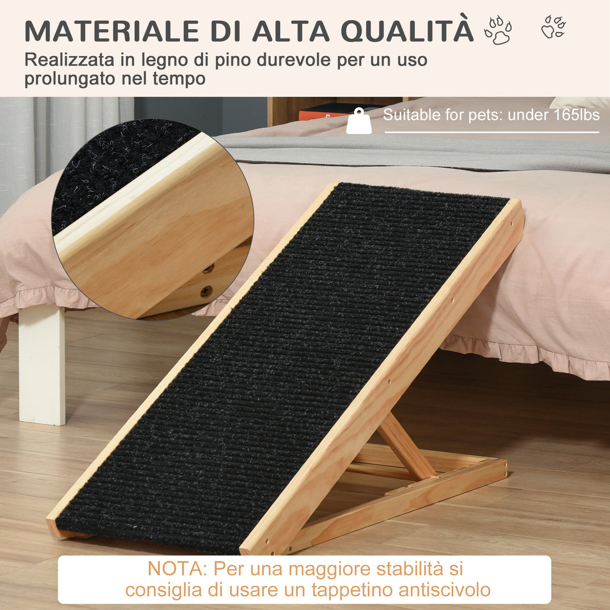 easycomfort easycomfort rampa per cani e gatti fino 75kg pieghevole antiscivolo e regolabile