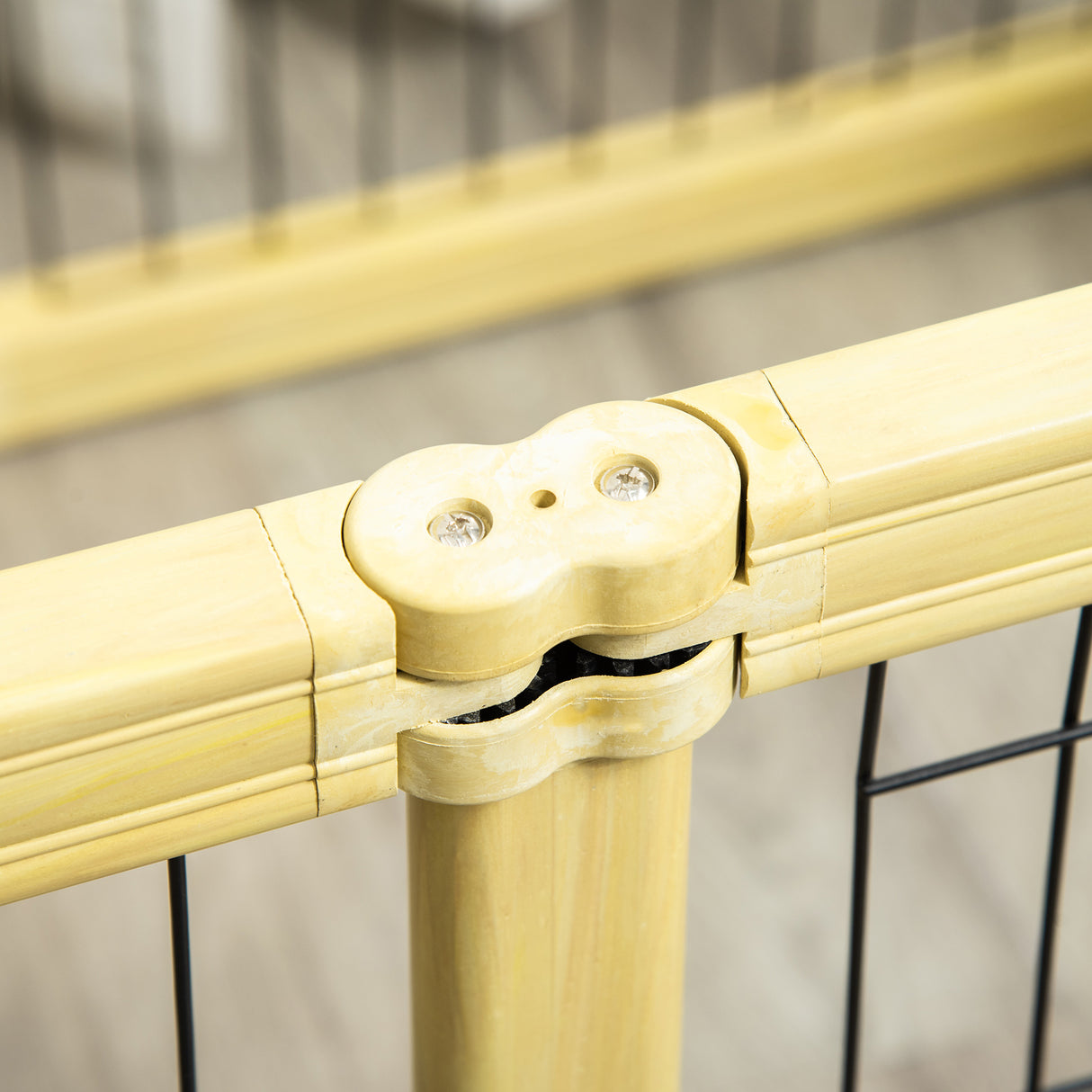 easycomfort easycomfort box per cani recinto per animali 6 pannelli con porta e doppi fermi 70x62cm