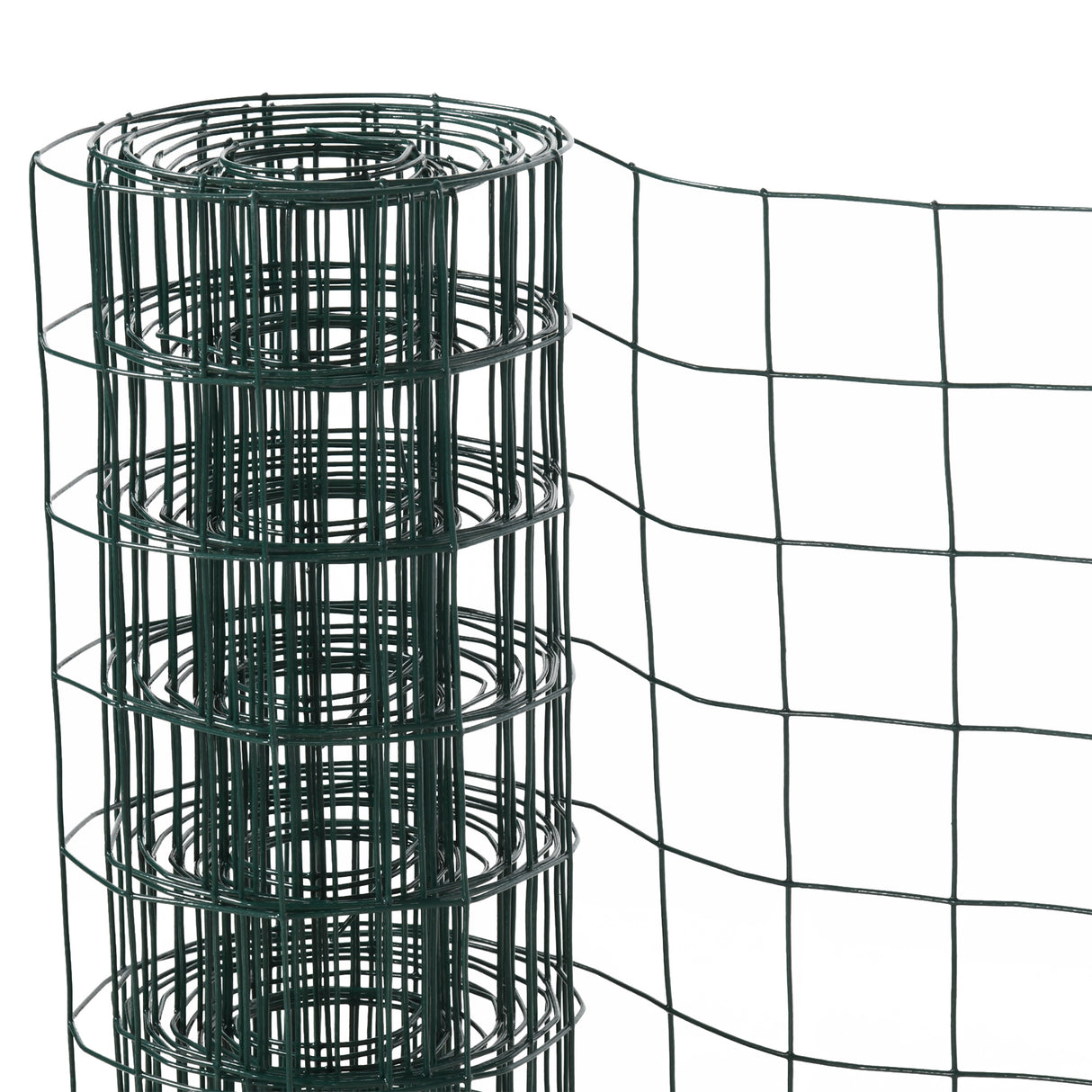 easycomfort easycomfort rete metallica da giardino con rivestimento in pvc per recinzioni da esterno 500x91cm verde