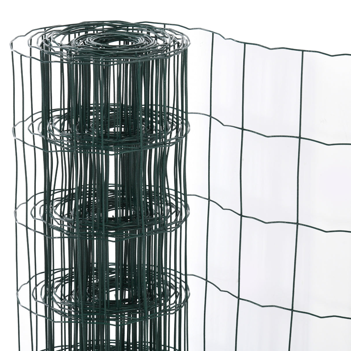 easycomfort easycomfort rete per recinzioni in metallo con rivestimento in pvc rotolo da 10x1m verde