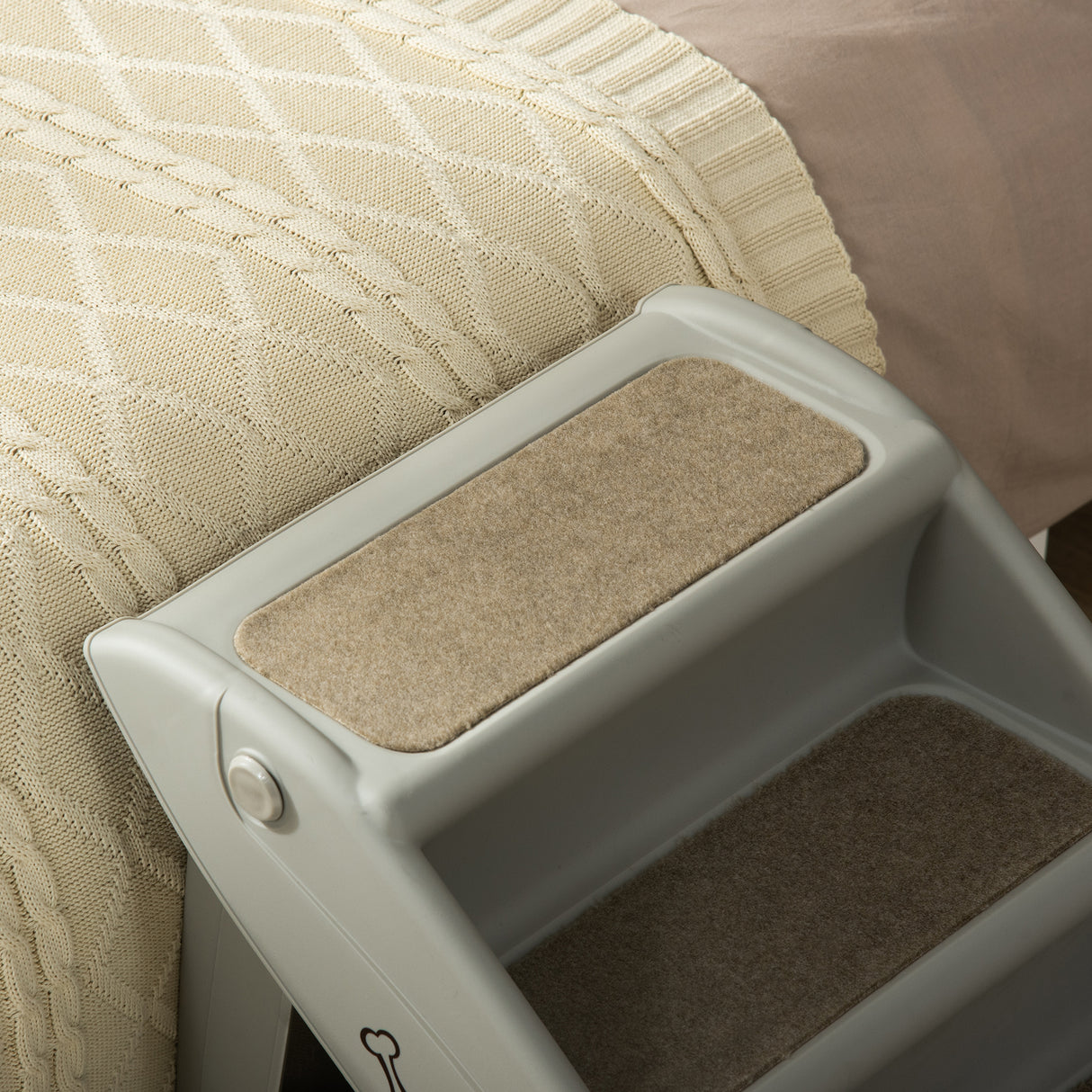 easycomfort easycomfort scaletta per cani pieghevole con 4 gradini antiscivolo animali fino 20kg grigio