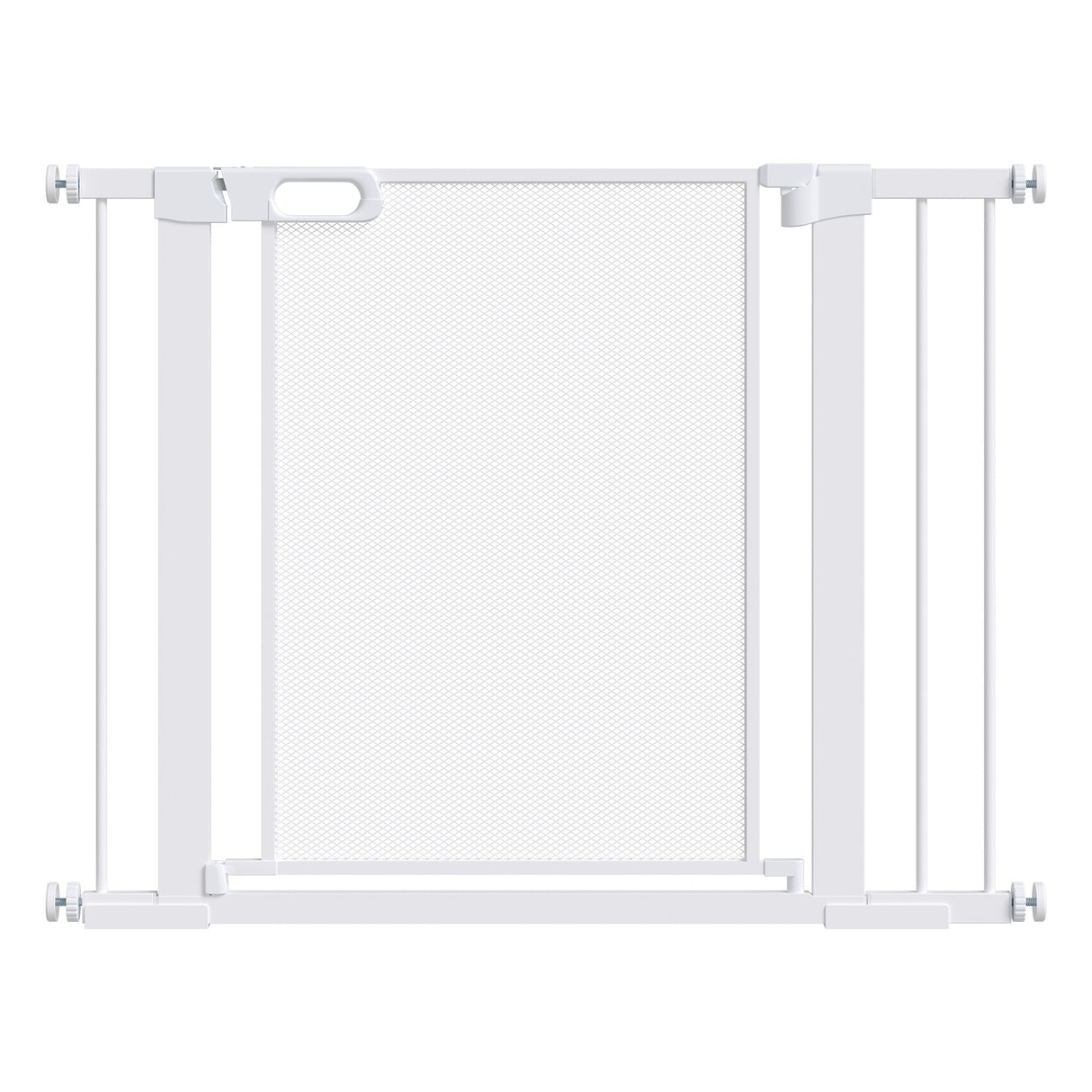 easycomfort easycomfort cancellino per cani estensibile a pressione con chiusura automatica per spazi da 75 103cm bianco