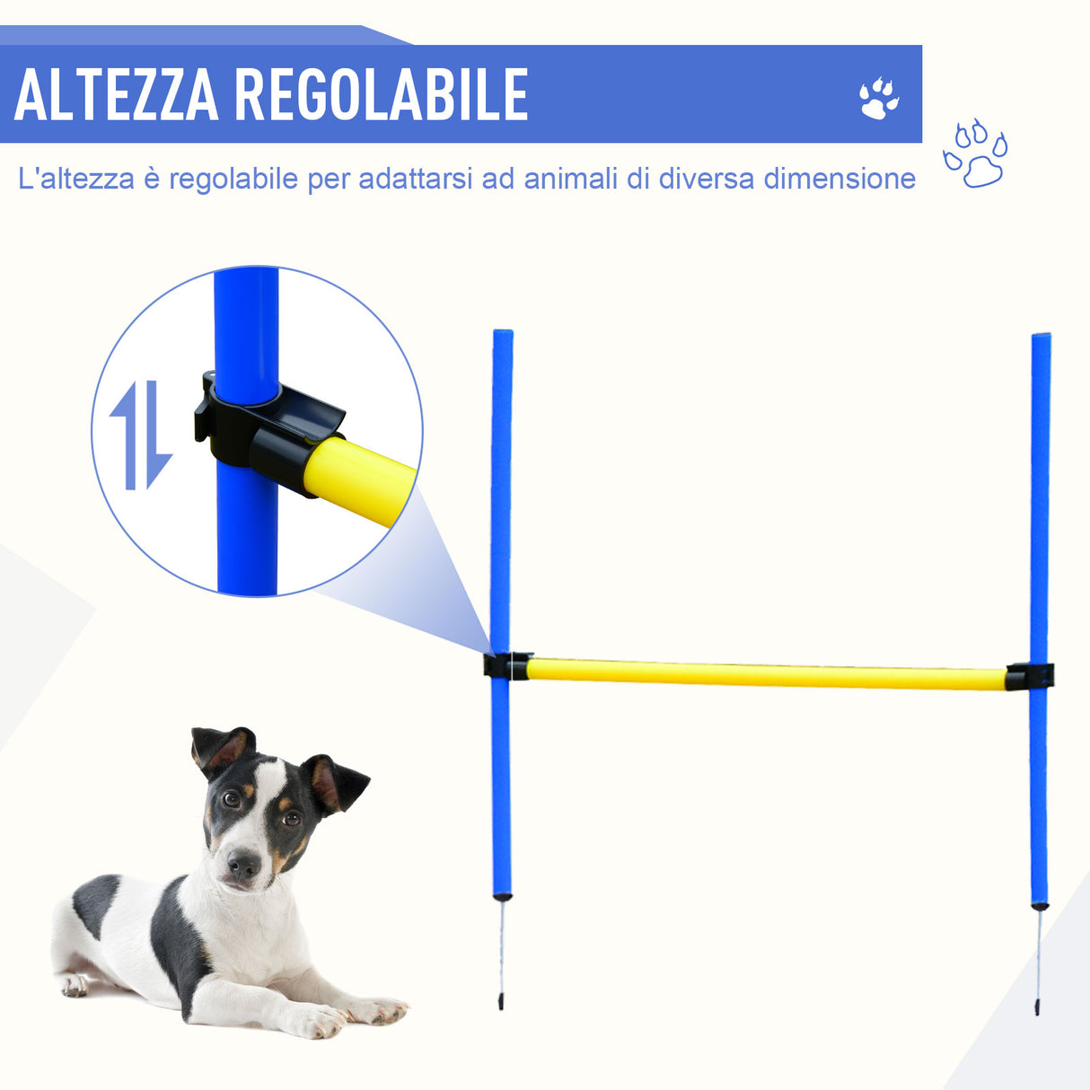 easycomfort easycomfort set agility dog per addestramento cani con slalom tunnel e ostacolo ean 8054111846578