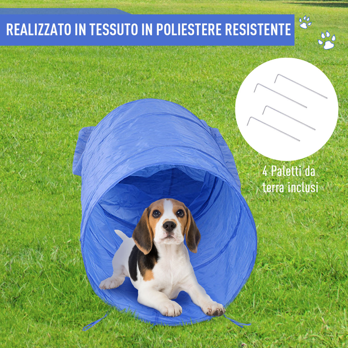 easycomfort easycomfort set agility dog per addestramento cani con slalom tunnel e ostacolo ean 8054111846578