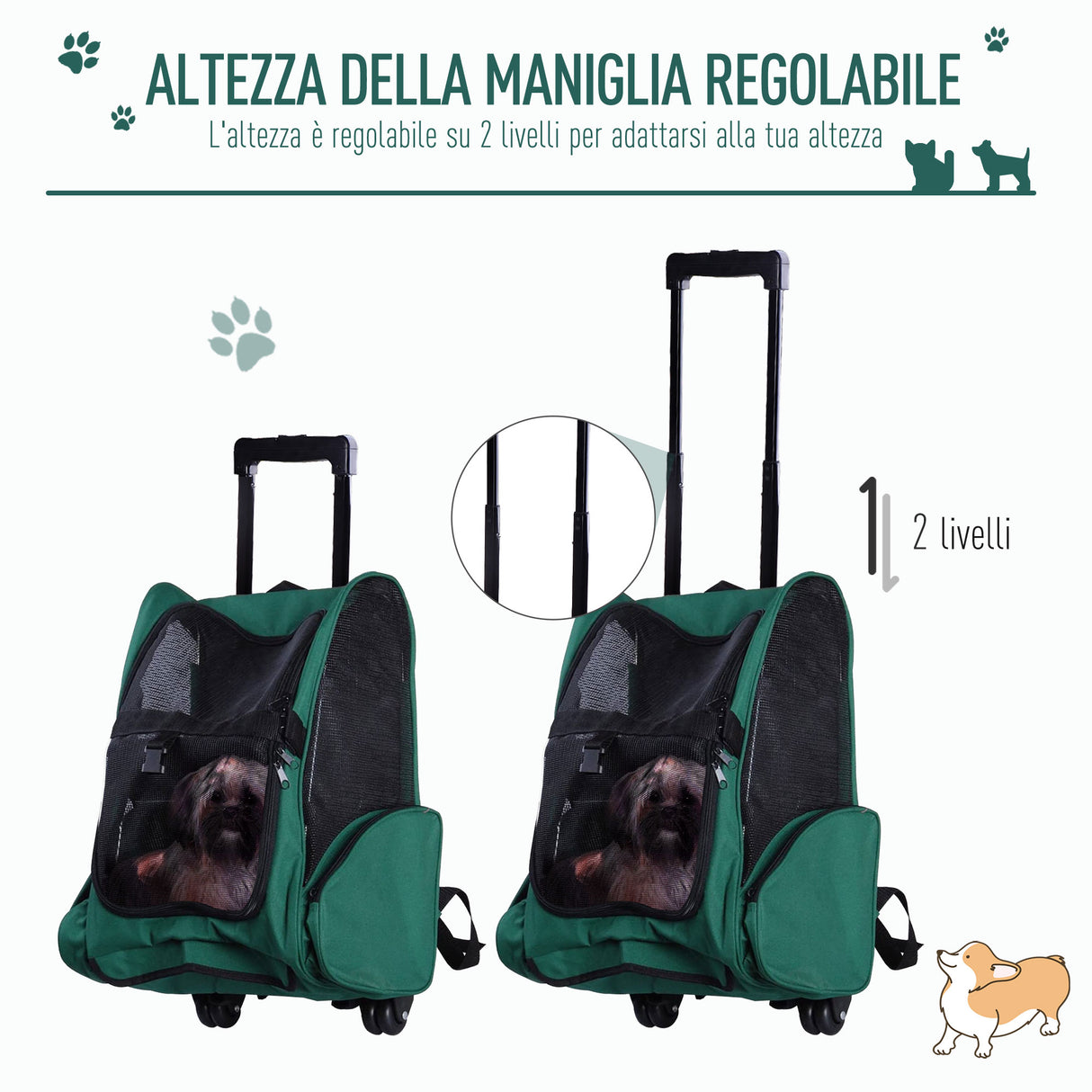 easycomfort easycomfort trolley zaino trasportino per animali domestici verde ean 8054111842525