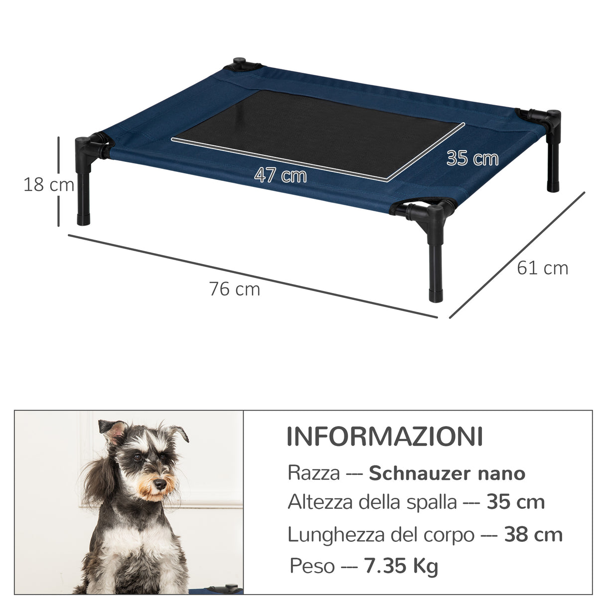 easycomfort easycomfort brandina per cani in tessuto traspirante impermeabile per cani fino 30kg 76x61x18cm ean 8054111841030