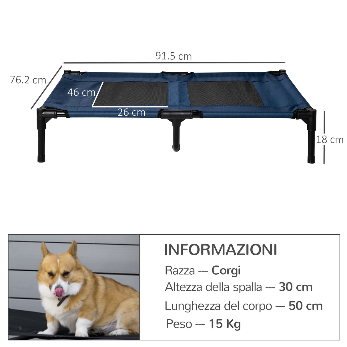 easycomfort easycomfort lettini per cani fino a 50kg impermeabile e traspirante 92x76x18 cm ean 8054111842303