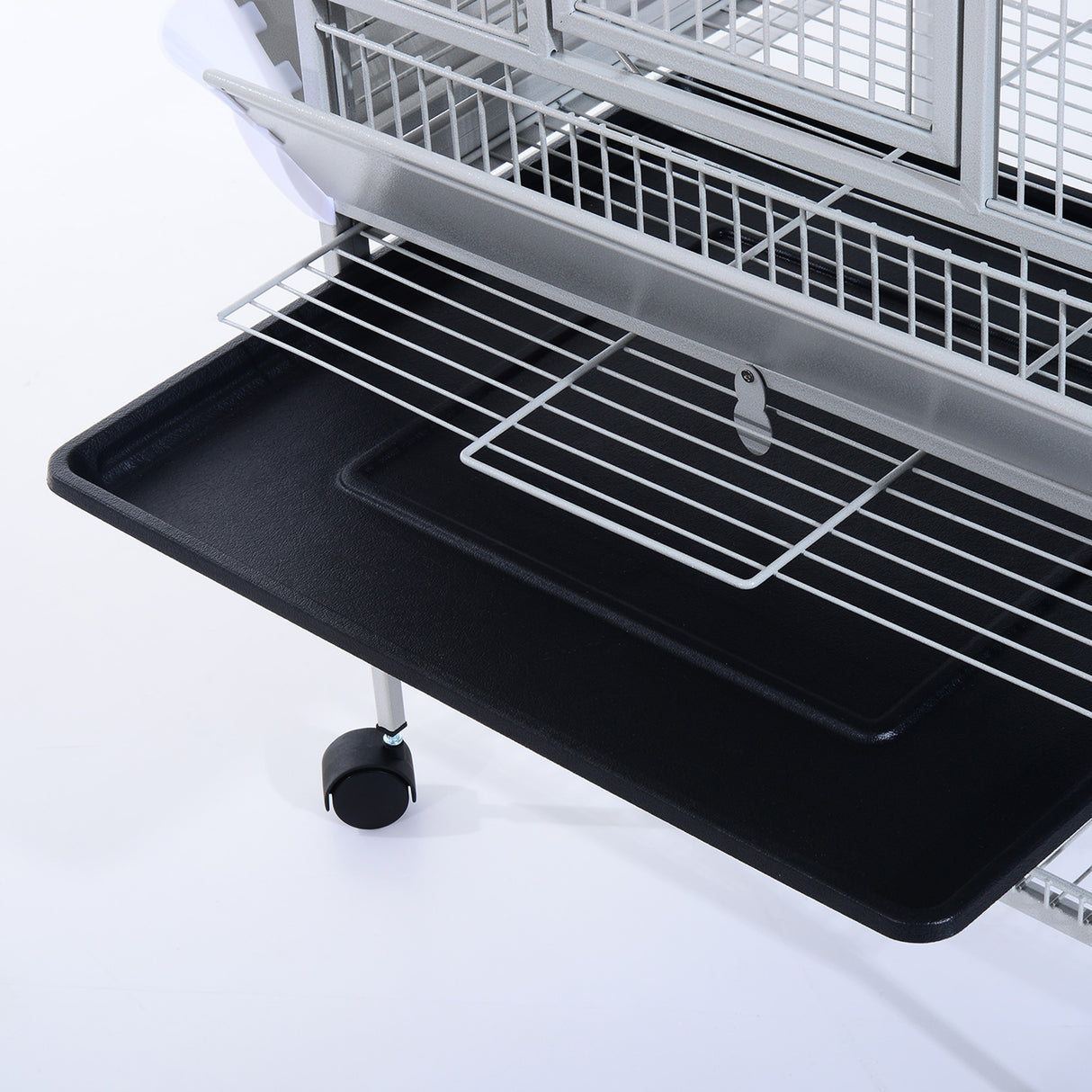 easycomfort easycomfort voliera per uccelli con ruote altezza 160cm vaschette per cibo e trespoli ean 8055776914091