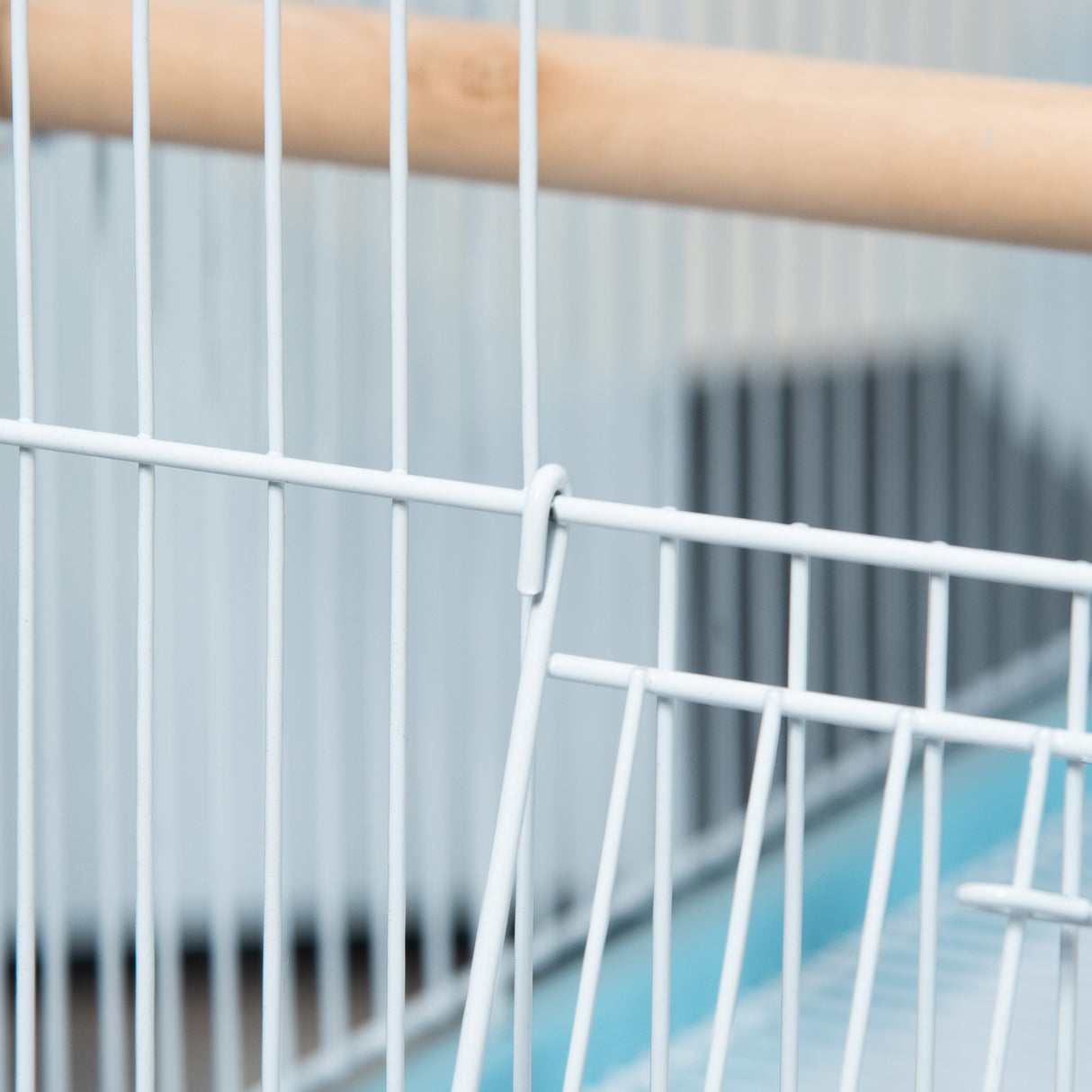 easycomfort easycomfort gabbia per uccelli 2 in 1 voliera da interni con 4 ruote e vassoi estraibili 51 5x50x140cm