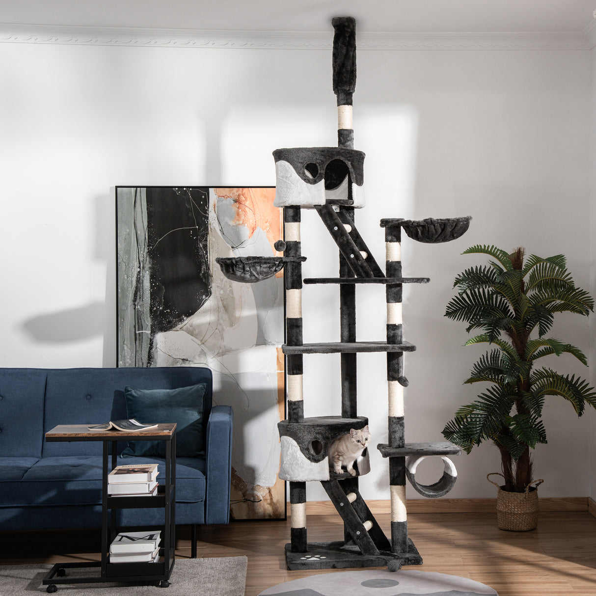 easycomfort easycomfort tiragraffi a soffitto multilivello 240 260cm cucce scale corde sisal ean 8054144134383