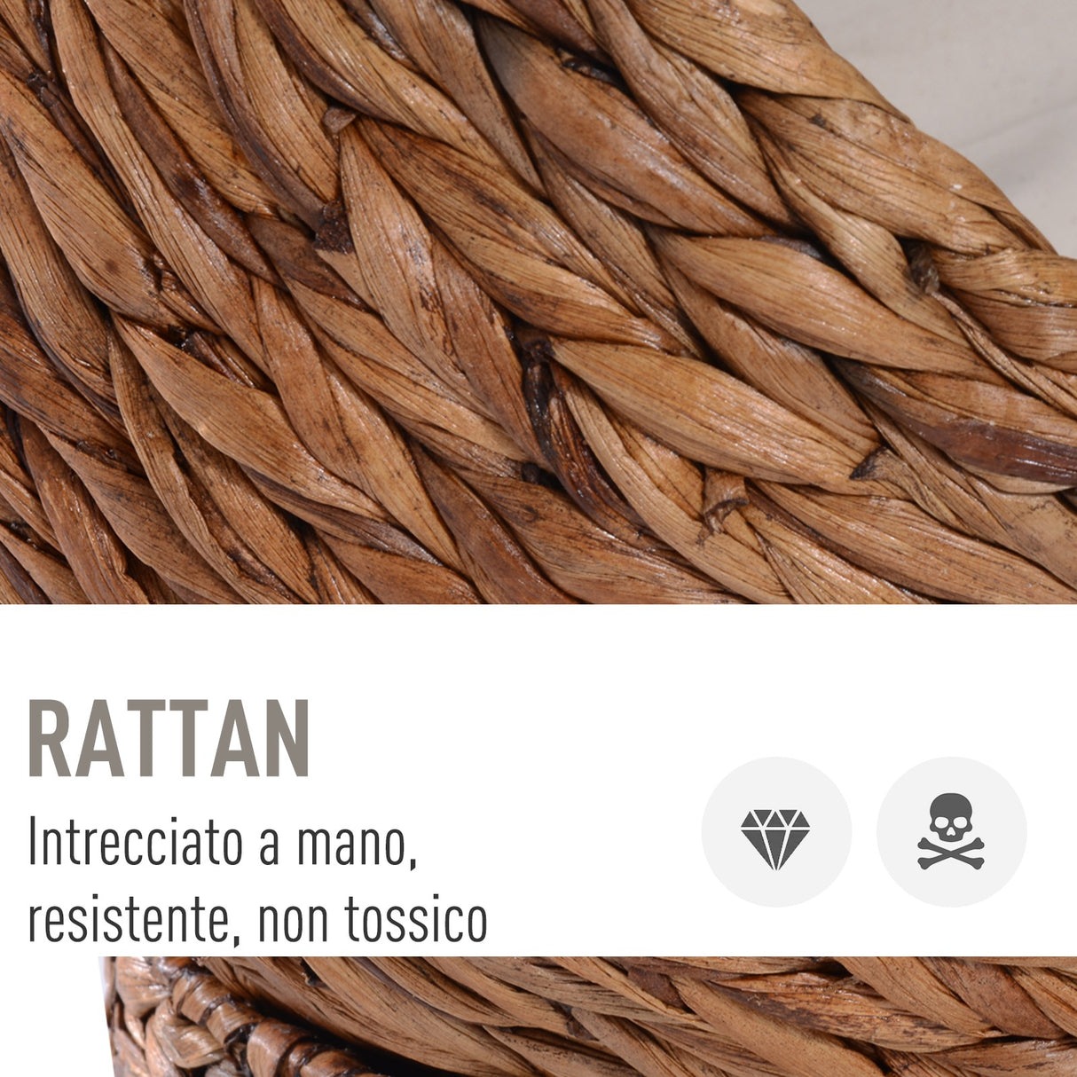 easycomfort easycomfort letto per gatti in vimini con cuscino in cotone bianco 42 x 33 x 52 cm ean 8054111848527