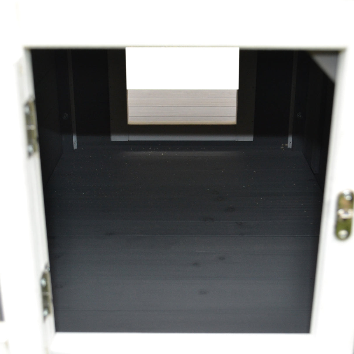 easycomfort easycomfort cuccia da esterno rialzata con balconcino e tetto impermeabile in legno grigio 83x66.5x74.7cm ean 8054144137926