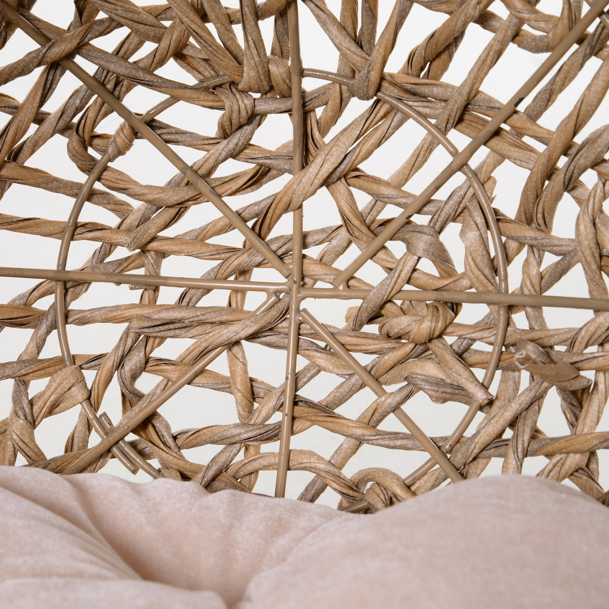 easycomfort easycomfort lettto per gatti in vimini marrone chiaro con cuscino 52x58cm ean 8054144138138