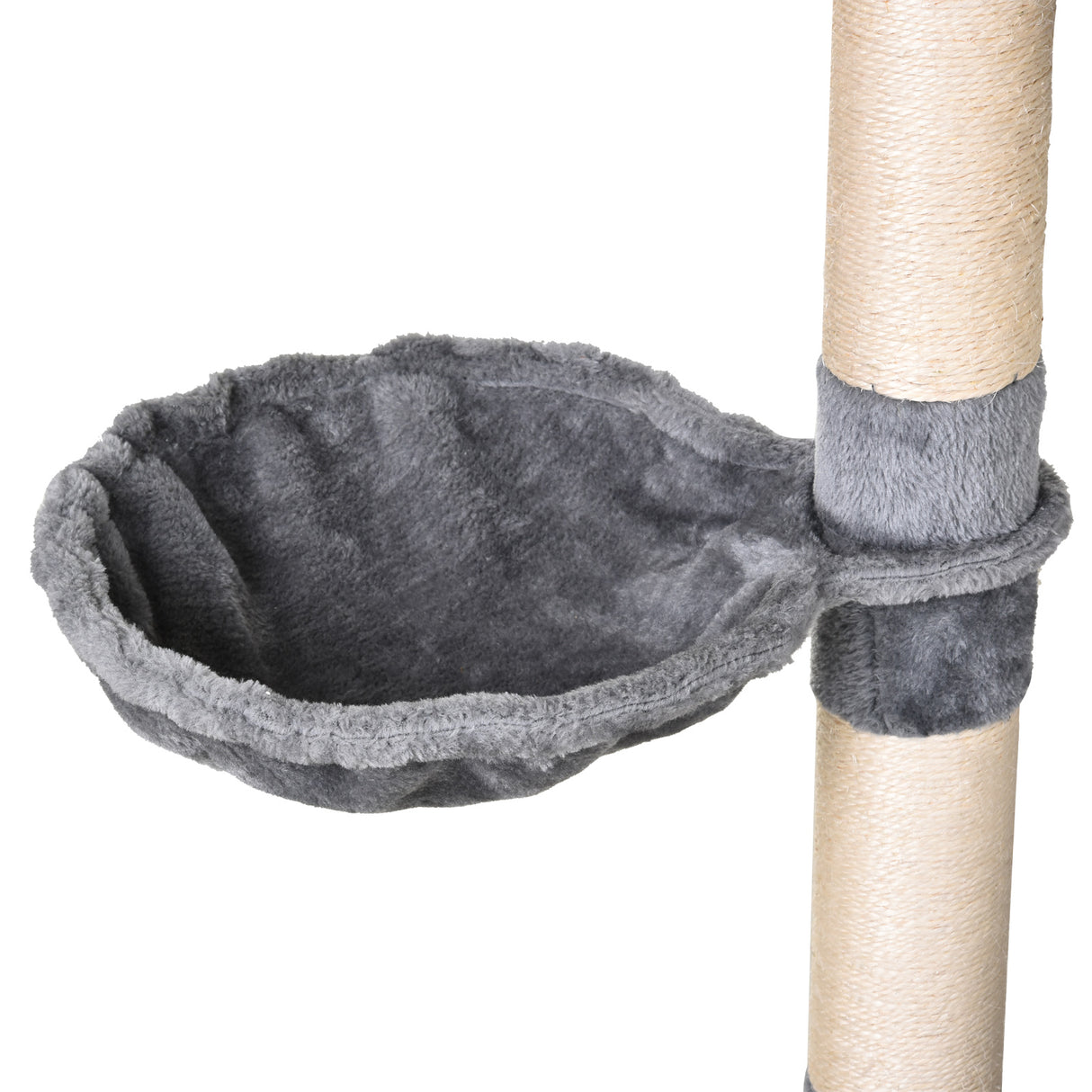 easycomfort easycomfort tiragraffi a colonna per gatti con cuccia amaca lettini sospesi e pali in corda sisal grigio 60x40x154cm ean 8054144139821