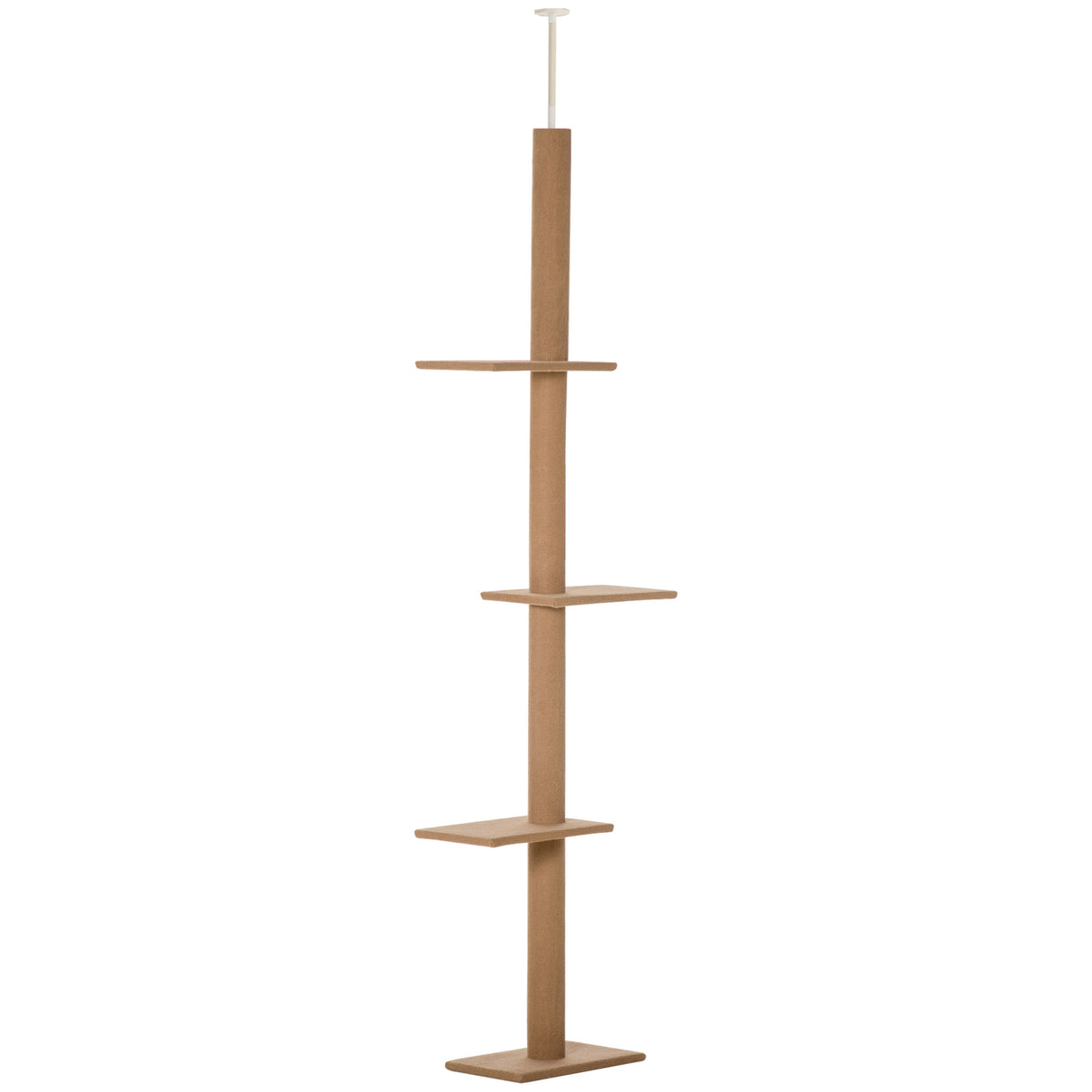easycomfort easycomfort albero tiragraffi per gatti a 4 livelli fissaggio a soffitto regolabile 43x27x228 260cm