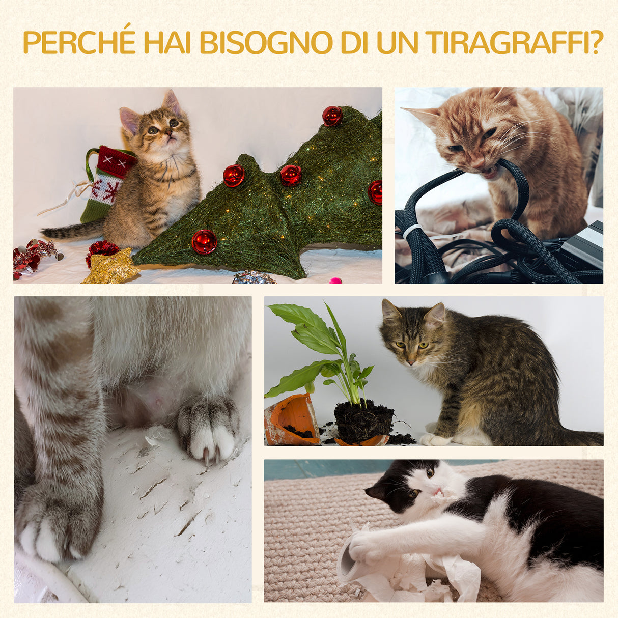 easycomfort easycomfort casetta cuccia per gatti tiragraffi a torre 3 nicchie corda in sisal alga marina ean 8054111846639