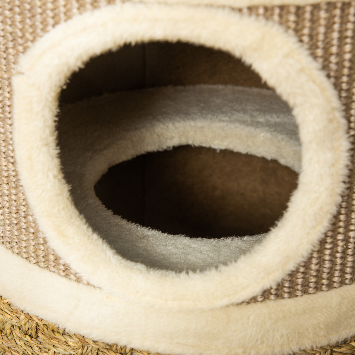 easycomfort easycomfort casetta cuccia per gatti tiragraffi a torre 3 nicchie corda in sisal alga marina ean 8054111846639