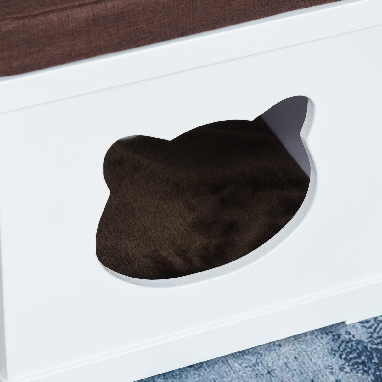 easycomfort easycomfort cuccia per gatti in legno con 2 cuscini e tiragraffi rimovibili bianco ean 8054111847698