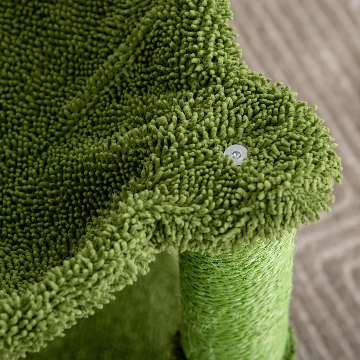 easycomfort easycomfort albero tiragraffi per gatti fino 4.5kg a forma di cactus con palline e amaca 40x40x96cm verde