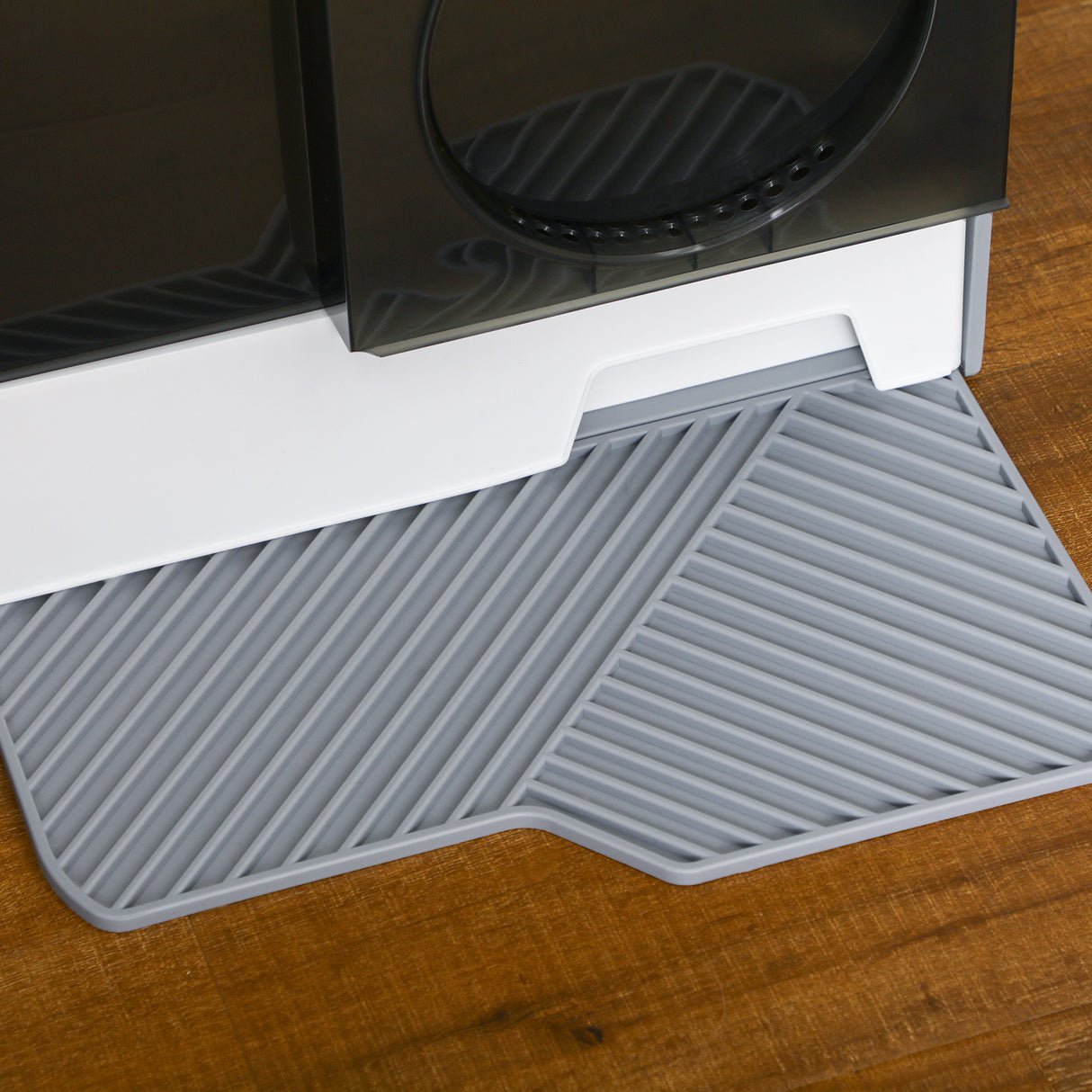 easycomfort easycomfort lettiera per gatti chiusa con vassoio estraibile tappetino e paletta inclusi 47x45x42cm grigio