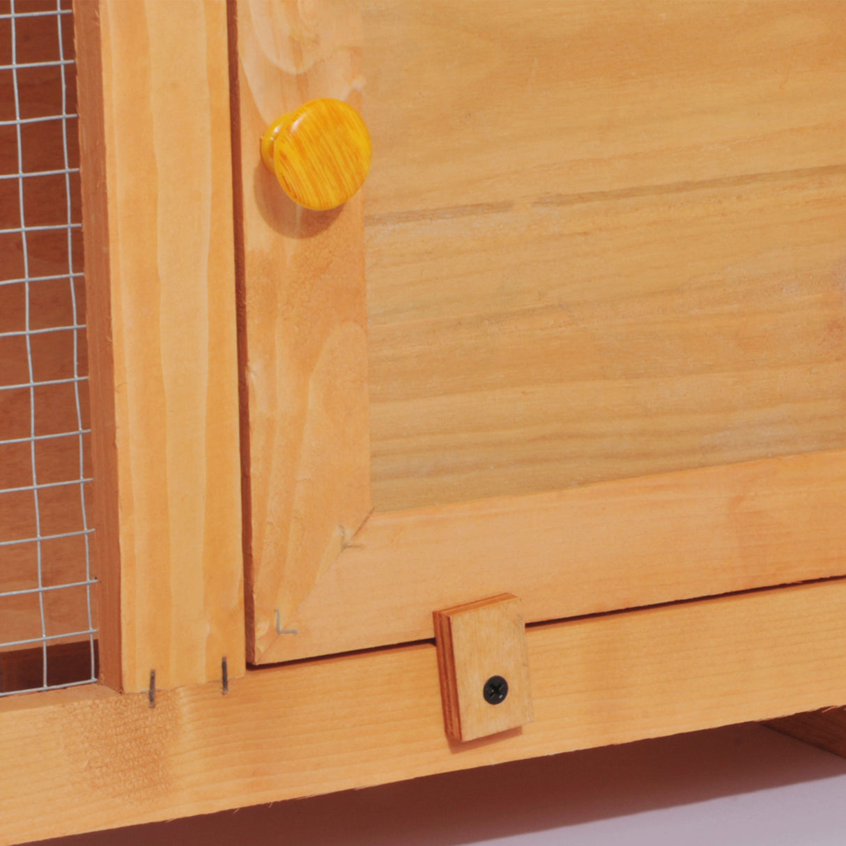 easycomfort easycomfort gabbia per conigli conigliera da esterno in legno di abete 90x45x65cm ean 8054144130859