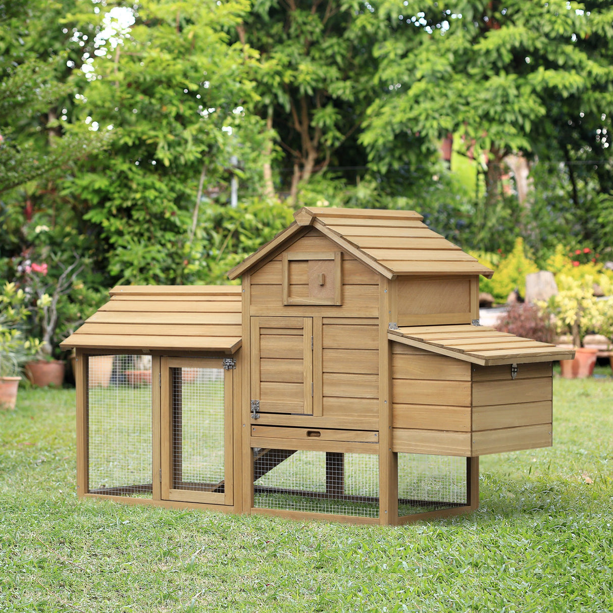 easycomfort easycomfort pollaio prefabbricato in legno per 2 galline per giardino ean 8055776910574