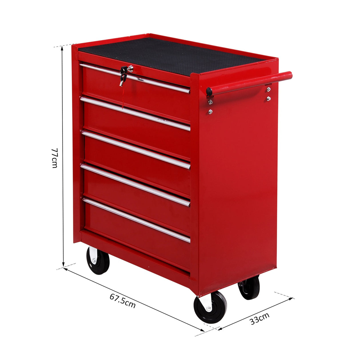 easycomfort easycomfort carrello cassettiera porta utensili per officina rosso 67.5x33x77cm ean 8055776912509