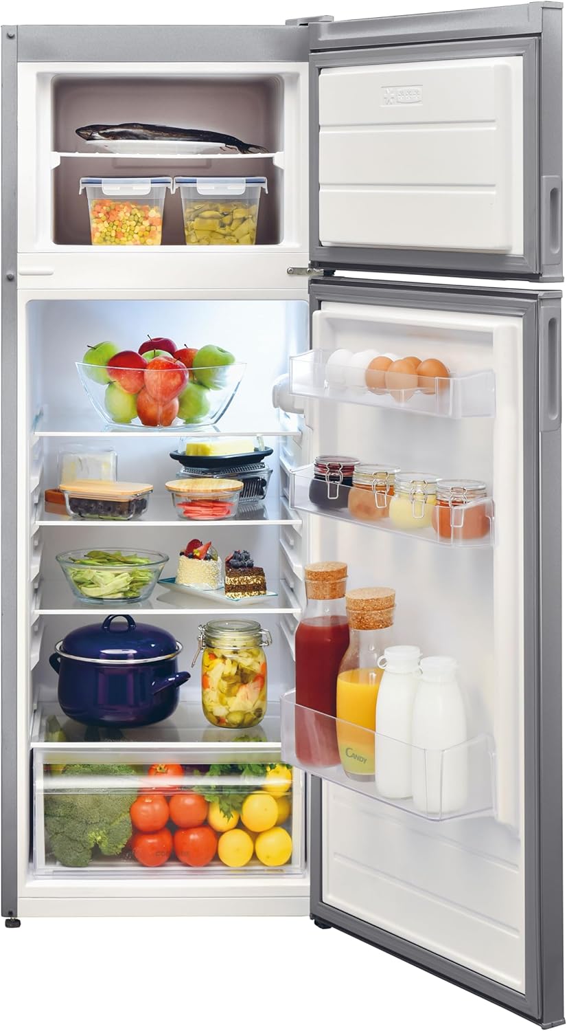 candy frigorifero due porte candy cdv1s514fs 213 litri classe f a145xl54xp57 statico argento ean 8059019054148