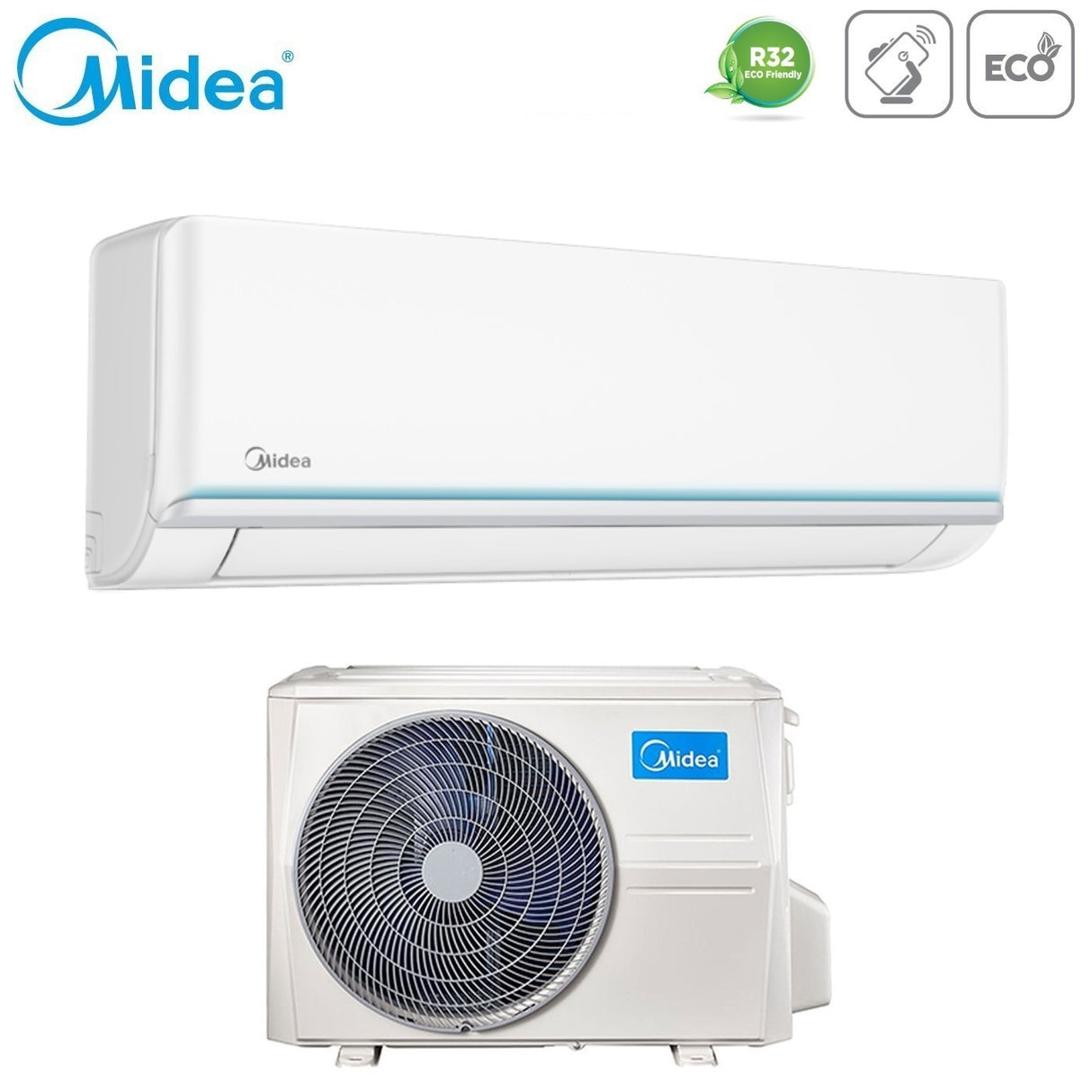 midea climatizzatore condizionatore midea inverter serie evolution 24000 btu msagxdu 24hrfn8 r 32 wi fi optional classe aa