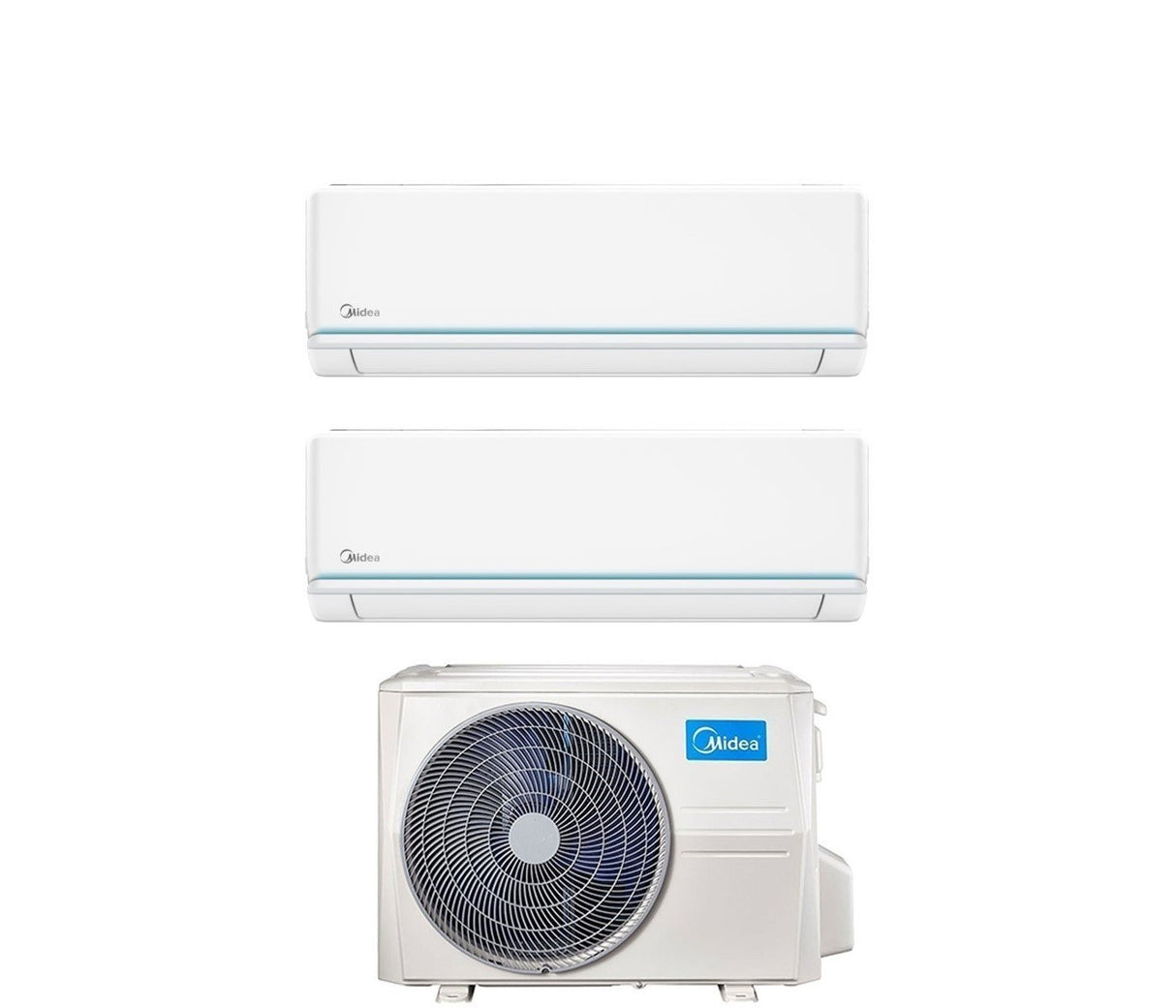 midea climatizzatore condizionatore midea dual split inverter serie evolution 918 con m2od 18hfn8 q r 32 wi fi optional 900018000