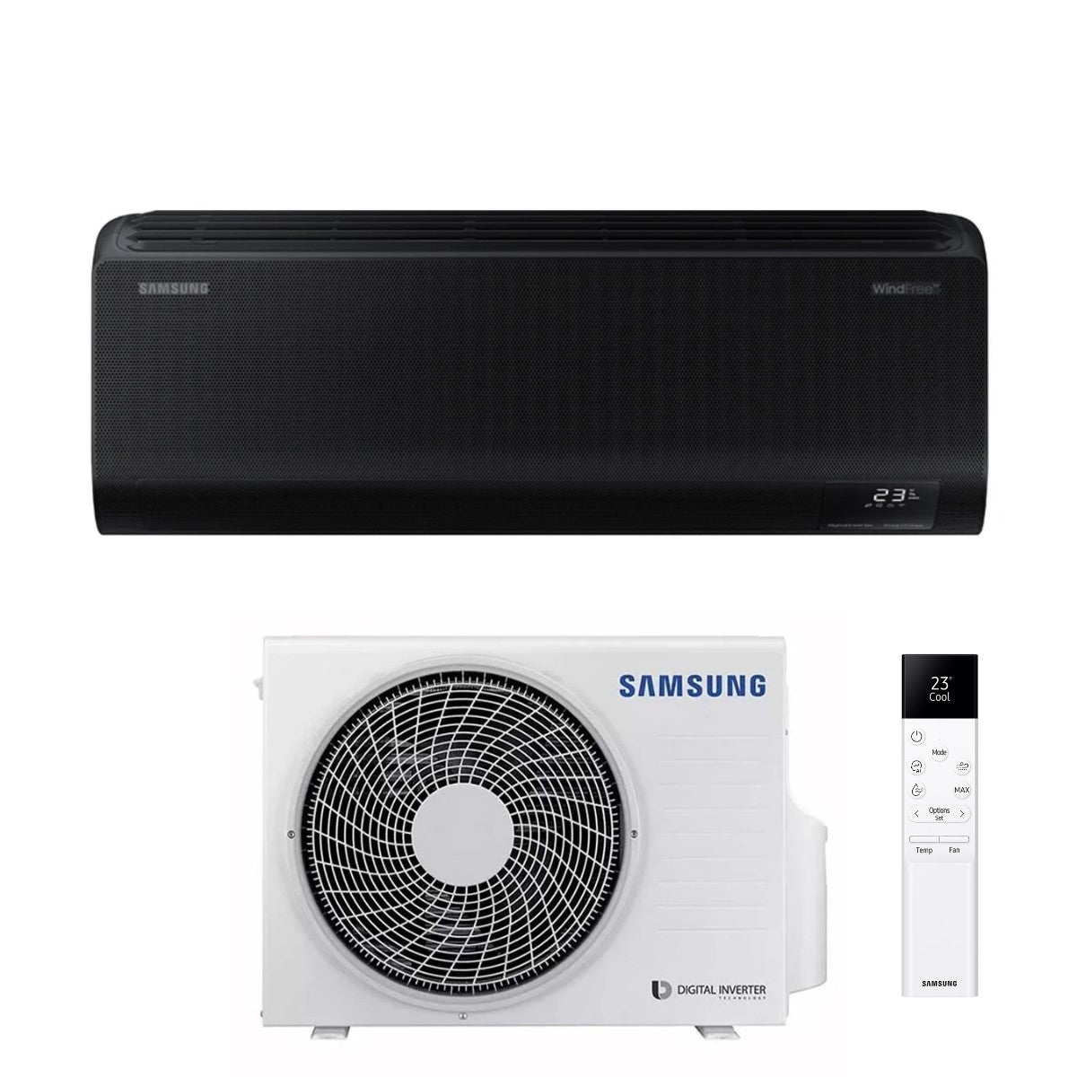 samsung condizionatore samsung inverter serie windfree black 12000 btu f ar12blk r 32 wi fi integrato