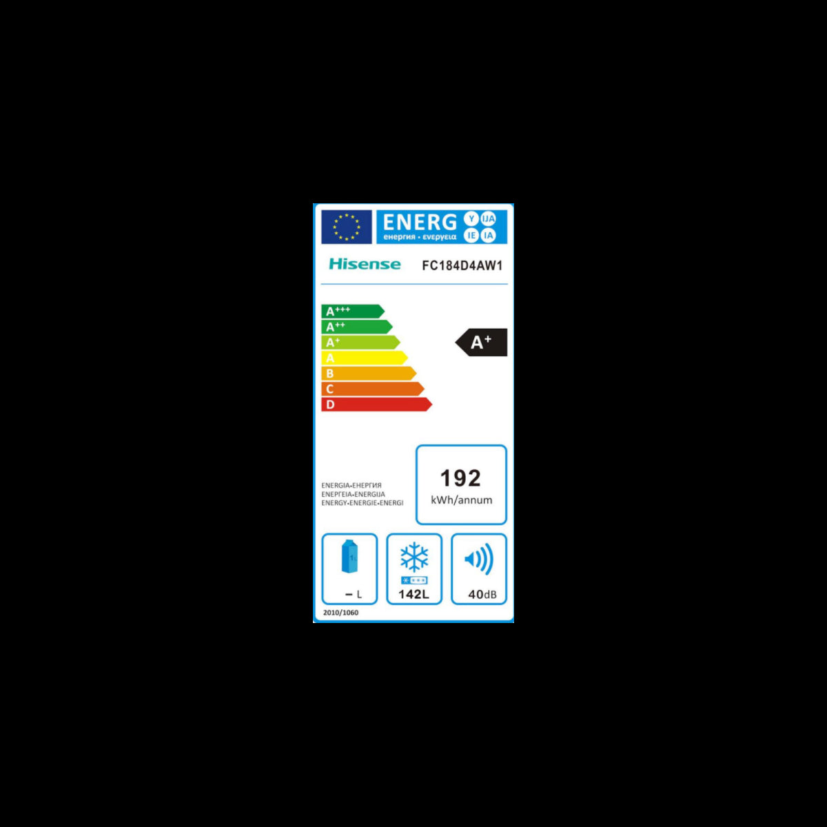 hisense congelatore a pozzo hisense fc184d4aw1 142 litri classe a ean 6921727050212