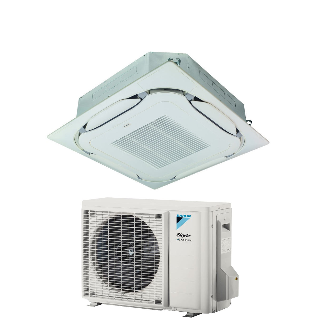 daikin climatizzatore condizionatore daikin bluevolution a cassetta round flow 12000 btu fcag35b rzag35a r 32 wi fi optional con griglia standard inclusa