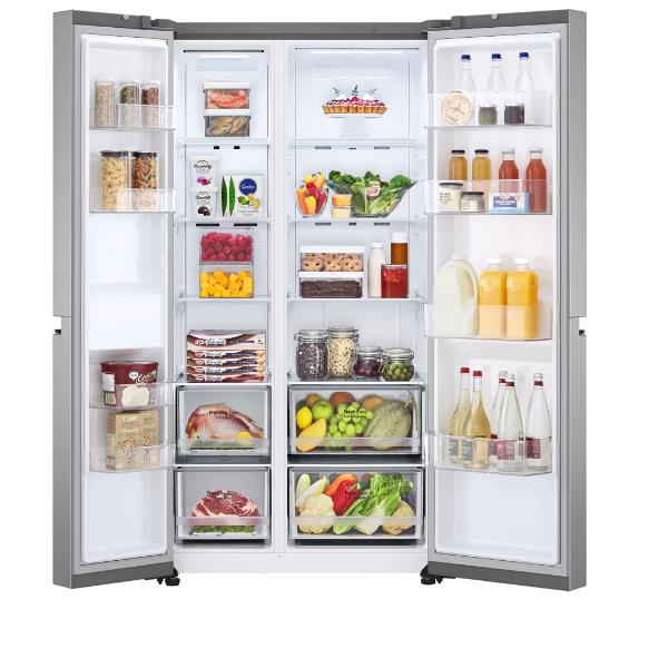 lg frigorifero lg side by side gsbv70pzte 635 litri classe energetica e a179xl913xp735 total no frost doorcooling compressore smart inverter quattro porte inox ean 8806091390608