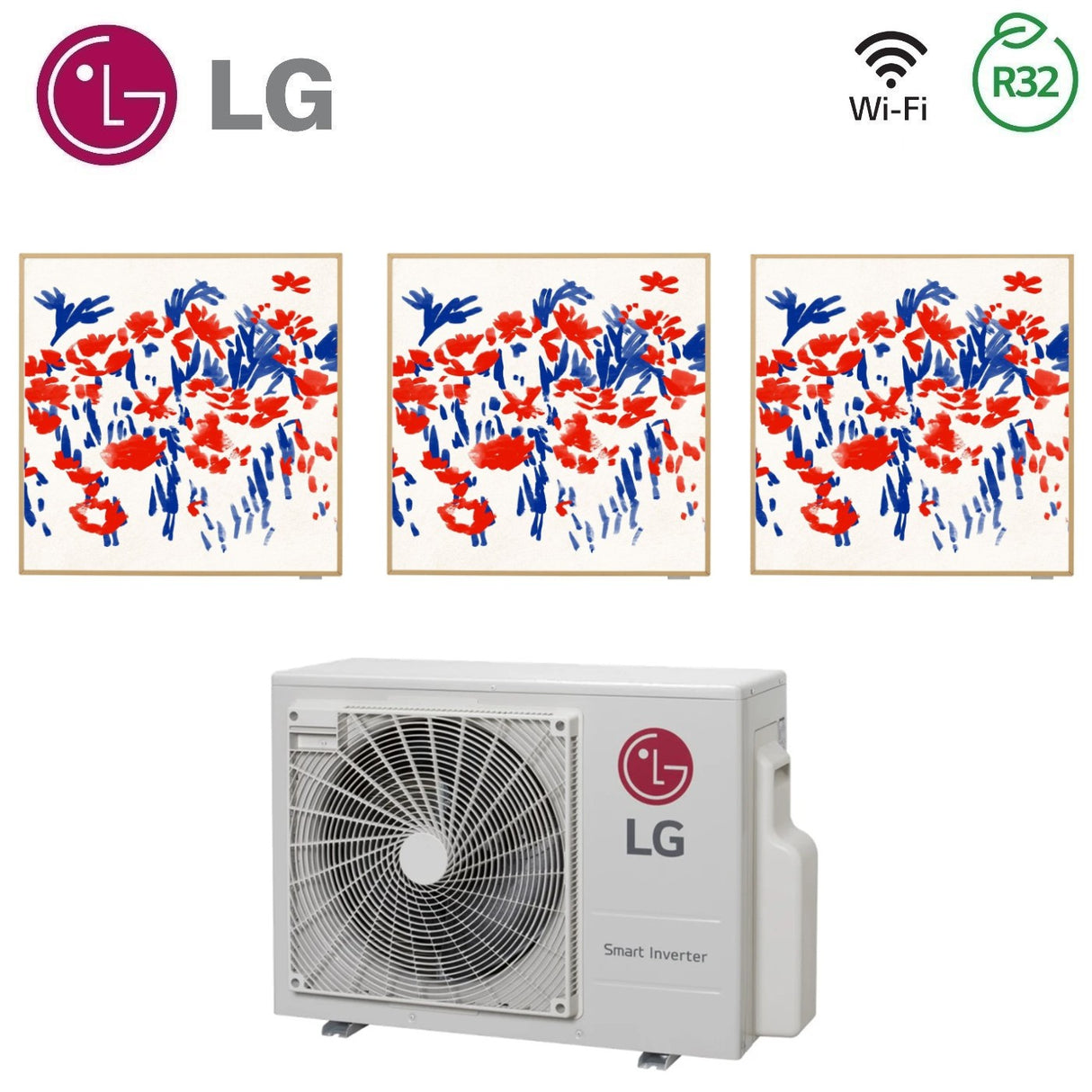 lg climatizzatore condizionatore lg trial split inverter serie artcool gallery 91212 con mu3r21 r 32 wi fi optional 90001200012000