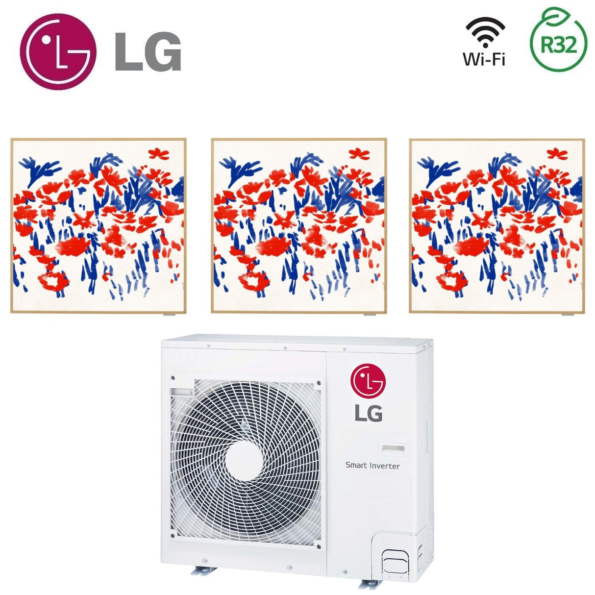 lg climatizzatore condizionatore lg trial split inverter serie artcool gallery 9912 con mu5r30 r 32 wi fi optional 9000900012000