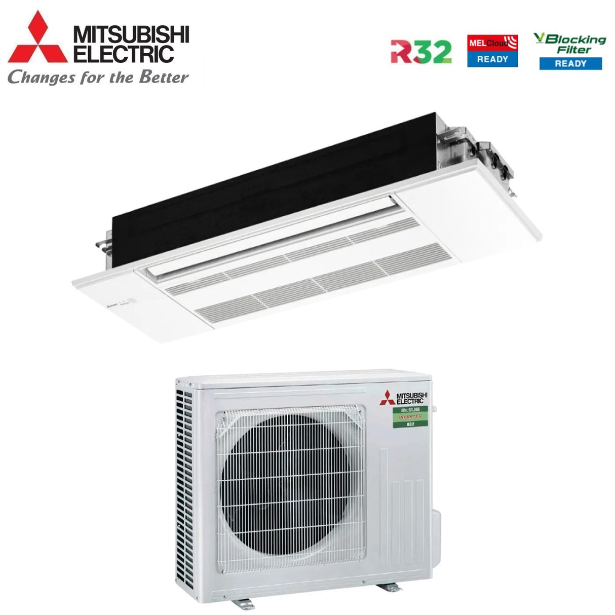 mitsubishi electric condizionatore climatizzatore mitsubishi a cassetta a 1 via serie mlz kp50vf suz m50va gas r 32 18000 btu