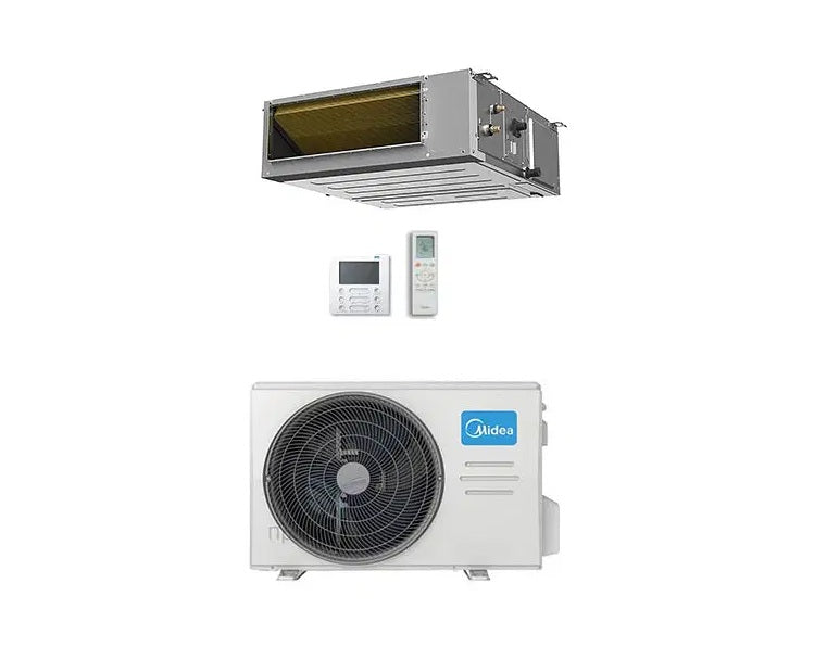midea condizionatore canalizzabile midea inverter 18000 btu serie a7 r 32 con comandi inclusi