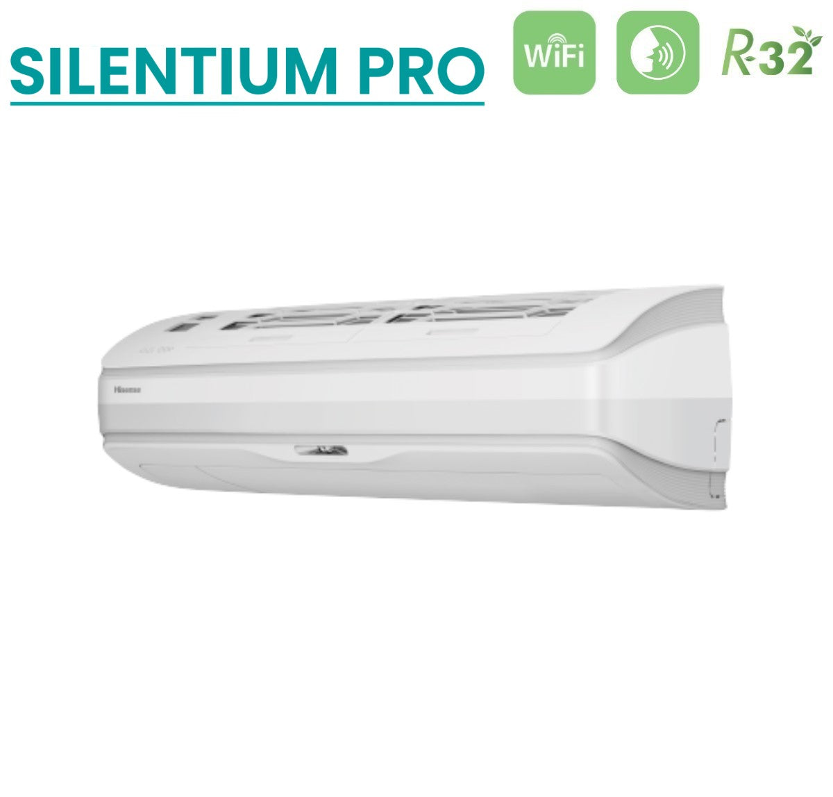 Hisense Dual Split Inverter Air Conditioner Silentium Pro 9 + 9 Series With 2amw50u4rxa R-32 Integrated Wi-Fi 9000 + 9000 - New